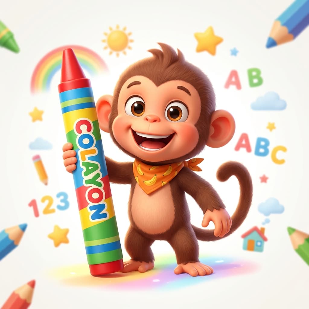 Cute Monkey Mascot
